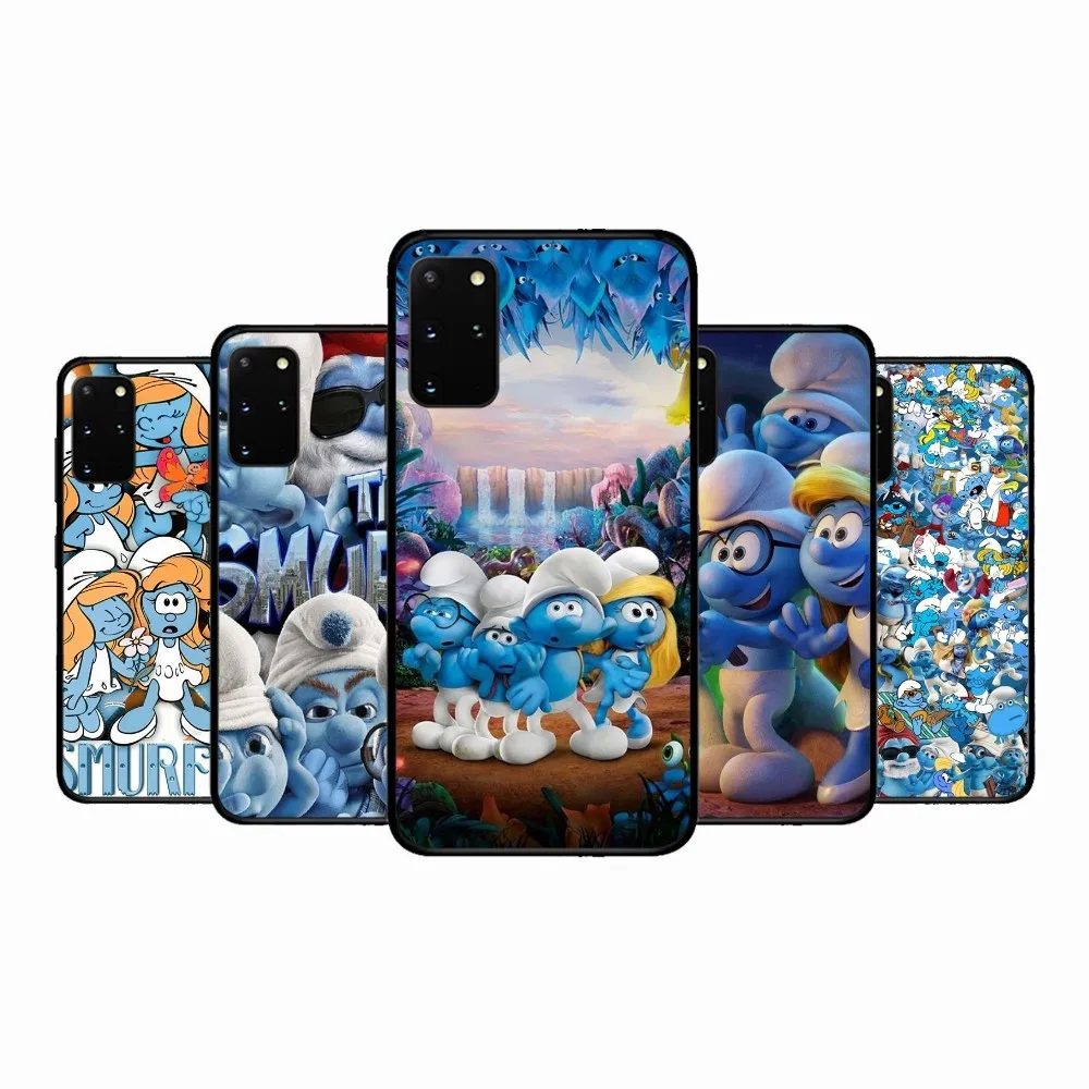Cartoon The S-Smurfs Anime Movie Phone Case Per Samsung S 9 10 20 21 22 23 30 23Plus Lite Ultra Fe S10Lite Fundas