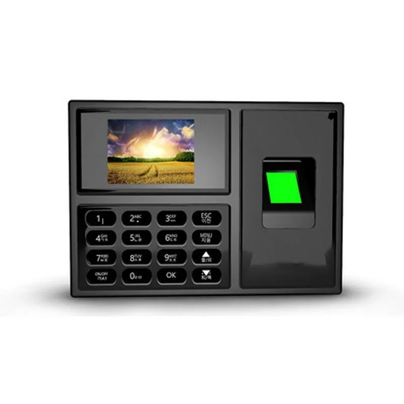A4 fingerprint time attendance machine password swipe card Russian Persian