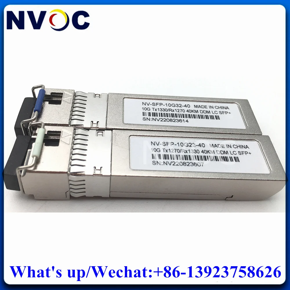 Modulo Single Core Sm 3/10/20/40/60/80/100Km 10G Sfp Bidi Wdm Lc Per Ricetrasmettitore Sfp-10G-Bx-D/Sfp-10G-Bx-U Per Ubiquiti Mikrotik