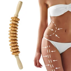Curved Wooden Lymphatic Massage Roller (Curved 12 Roller)