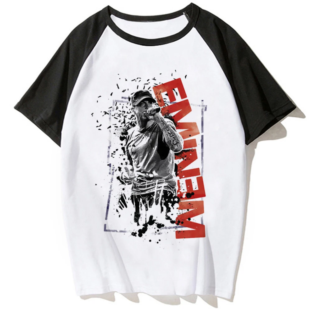 

Eminem tshirt women designer graphic Tee girl funny y2k 2000s clothing