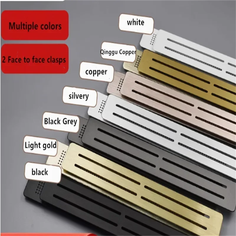 60 มม.Vent Grille พรีเมี่ยมกว้างสแควร์สี่เหลี่ยมผืนผ้าอลูมิเนียม Air Vent Ventilator Grille COVER Conditioner ตู้เสื้อผ้าตู้รองเท้า 1