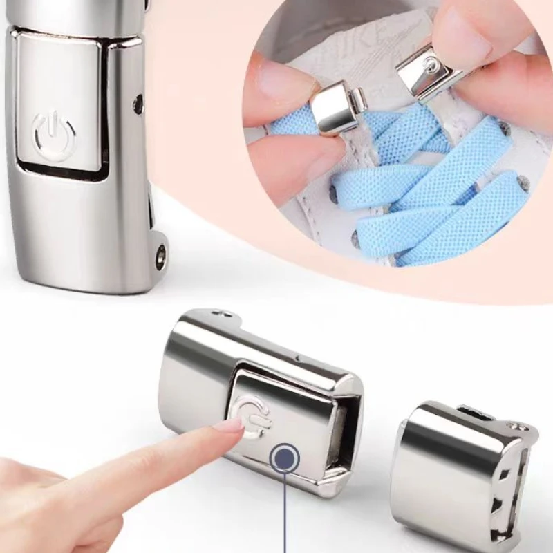 New Press Lock Shoelaces Without ties Gradient Flats Elastic Laces Sneakers Kids Adult No Tie Shoe laces for Shoes Accessories