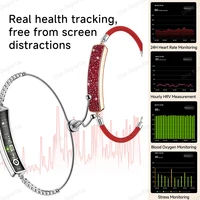 Fashion New Women's Smart Wristband Heart Rate Sleep Health Monitoring Waterproof Smart Bracelet Multiple Sports Modes Pedometer - Image 3