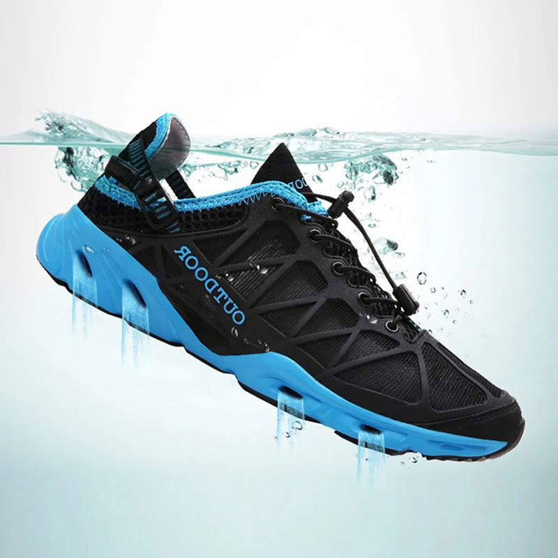 Unisex Hiking Shoes Air Mesh Breathable Light  Outdoor Climbing Shoes Women Sneakers Beach Water Aqua Shoes Zapatillas De Agua