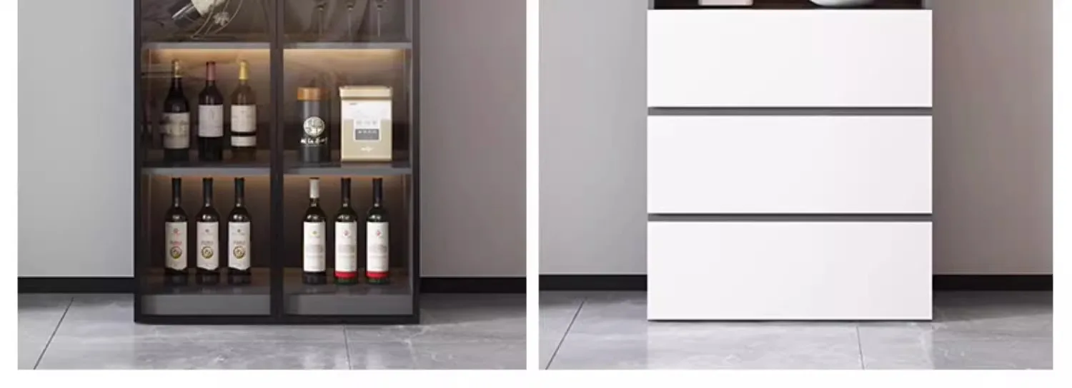 Display Cabinet Showcases Outdoor Bar Kitchen Storage Organization Wine Cabinet Corner Glass Bar Lumineux Mobilier Furniture