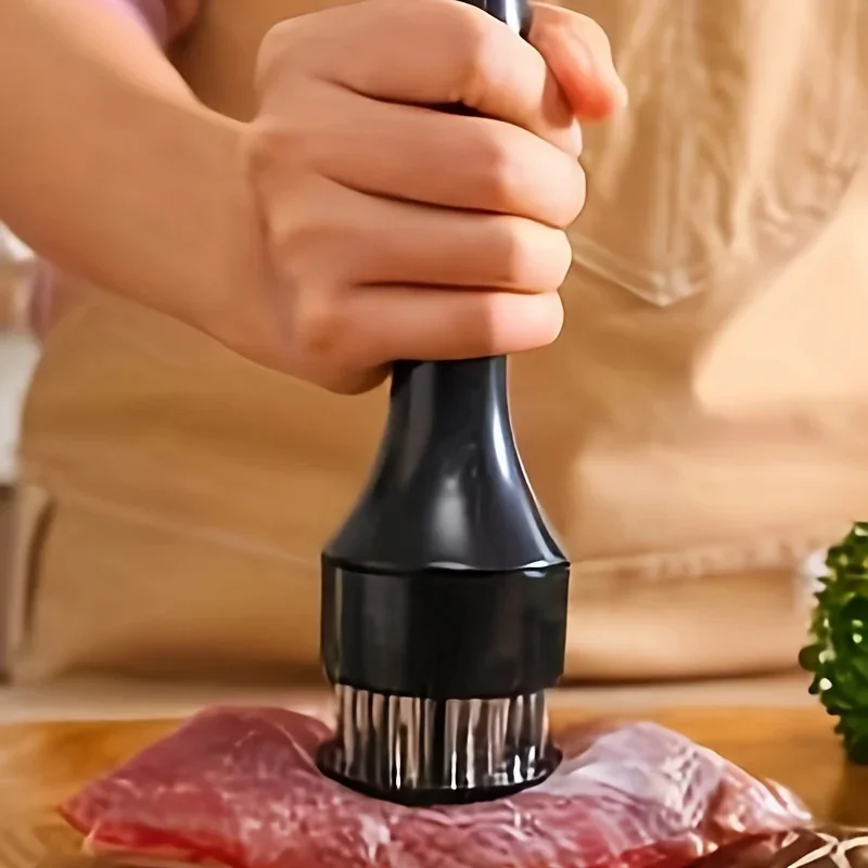 Professional Stainless Steel Meat Tenderizer, Equipped with Ultra-sharp Needles.