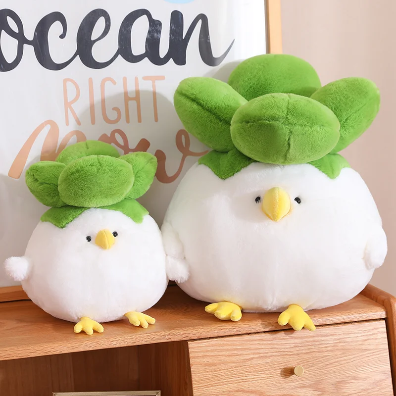 

25-75cm Chicken Cabbage Plushies Stuffed White Bird Vegetable Plush Toys Lovely Birthday Gifts Soft Animal Toy