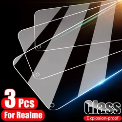 Premium Tempered Glass Screen Protector Set - Pack of 3 for Tempered glass (For Realme 8 4G)