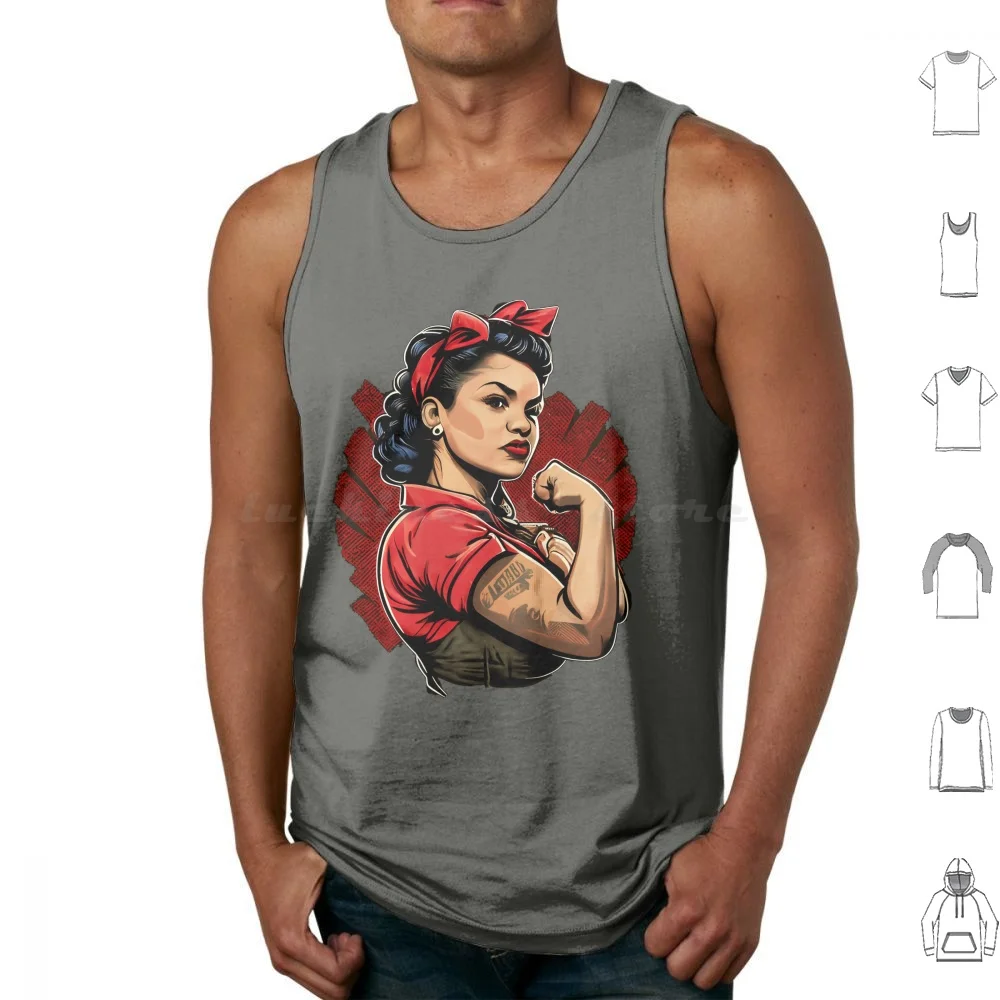 

Майки Rosalinda The Riveter-Латина, топы с принтом, хлопковые Майки для любителей латины Rosalinda The Riveter Rosie The