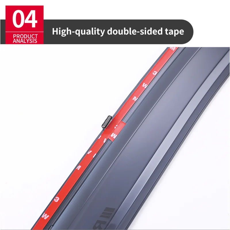 Car Window Visor Chrome Window Visors for Toyota RAV4 Window Trim Accessories Weathershields Wind Rain Guard Shades