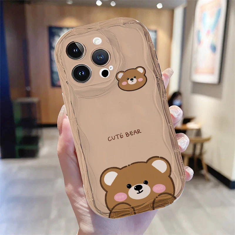 Adorable 3D Animal Ears Soft Wave Case Cover