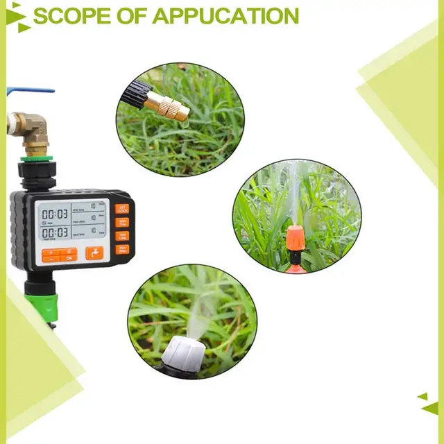 IP65 Programmable Garden Watering Timer Automatic Watering Irrigation Programmer For Greenhouse Drip Water System Controller 5