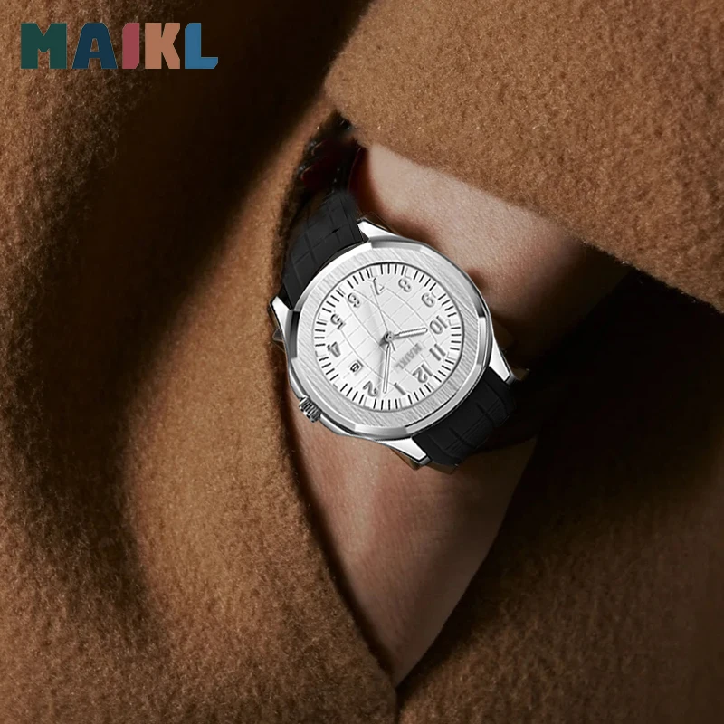 MAIKL Top Luxury Brand Male Quartz Watches Silicone strap Date Watch For Men Waterproof Sport Clock Male Relogio Masculino 6