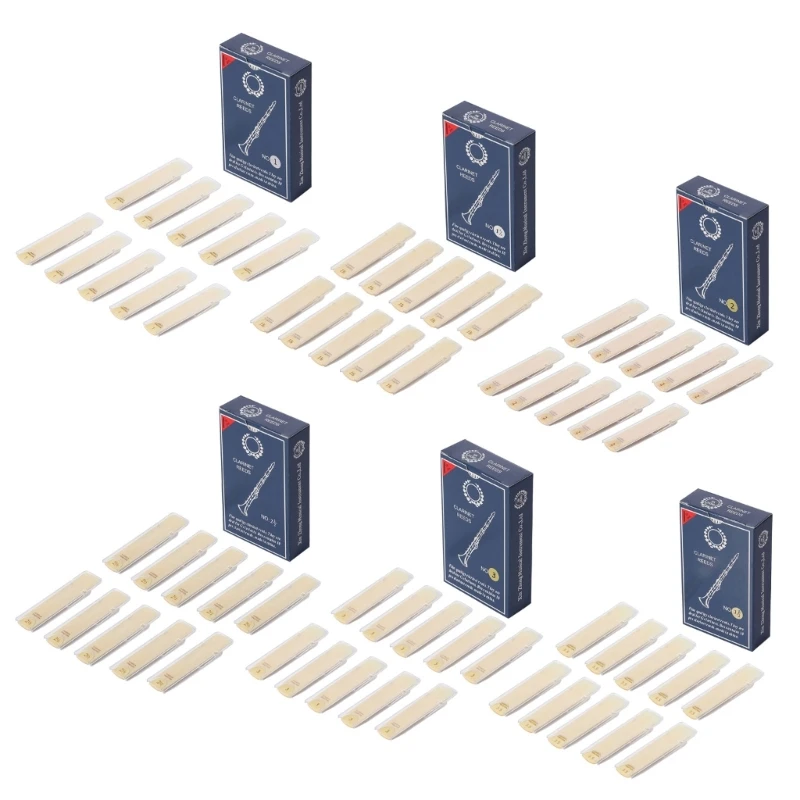 

10pcs Clarinet Reeds Set Wind Instrument Reed Clarinet for Easy of Play