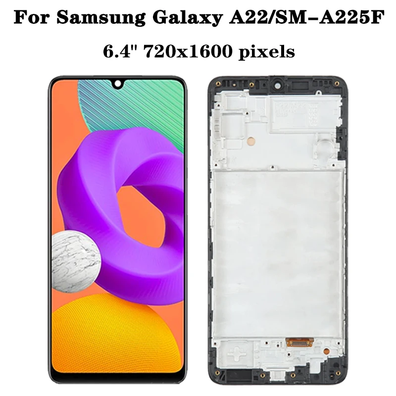 6.4 Ｚ  M22 4G M225 M225F/DS M225M F22 LCD ÷ ġ ũ M22/F22 F225F LCD ü  Spuer Amoled