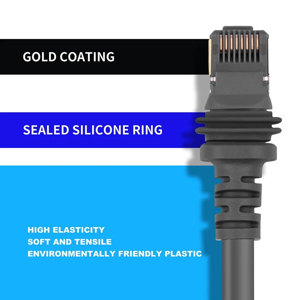 For Starlink Gen 3 Cable Ethernet Cable 2000Mbps Standard V3 Ethernet Cord W/ RJ45 Connector Plug and Play for Starlink V3 computer network cable