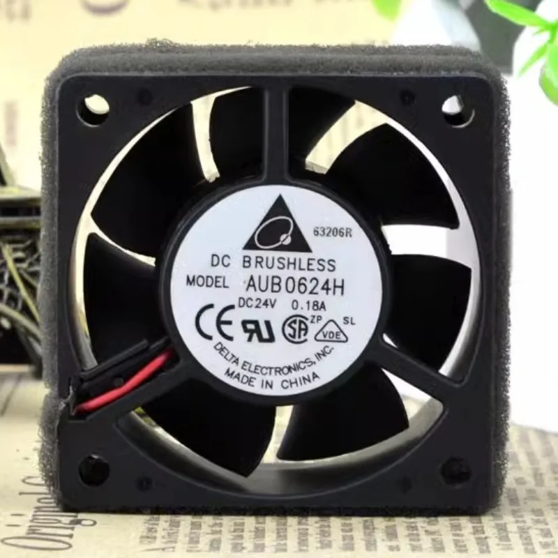 

Новый вентилятор охлаждения для Delta AUB0624H 24В 0.18A 6 см 6025 преобразователь частоты охлаждающий вентилятор 60*60*25 мм