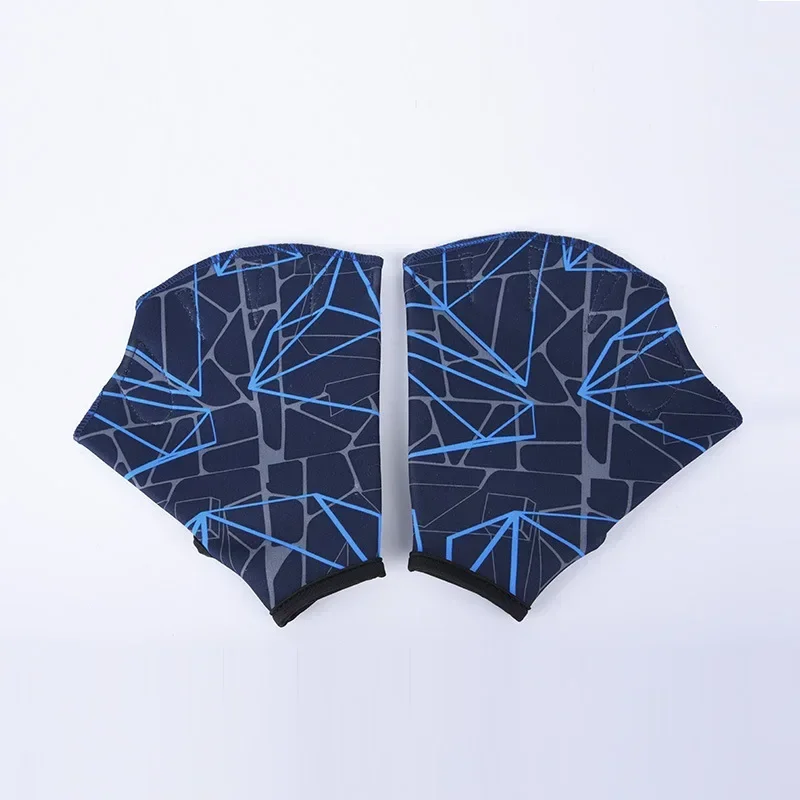 Surfing Webbed Swimming Gloves Adults Nylon Fingerless Swimming Paddle Gloves Aqua Swimming Training Webbed Gloves 4