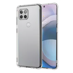 Premium Silicone Soft Back Cover for Motorola with Shockproof Protection and Slim Design (Transparent)
