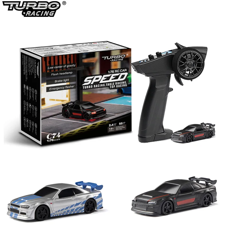 Turbo Racing 1:76 C64 C73 C72 C71 C74 Drift RC Car With Gyro