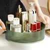 360 Degree Rotating Plastic Storage Tray Cosmetic Storage Box Brush Holder Cosmet Luxury Makeup Organiser Lipsticks Container 2