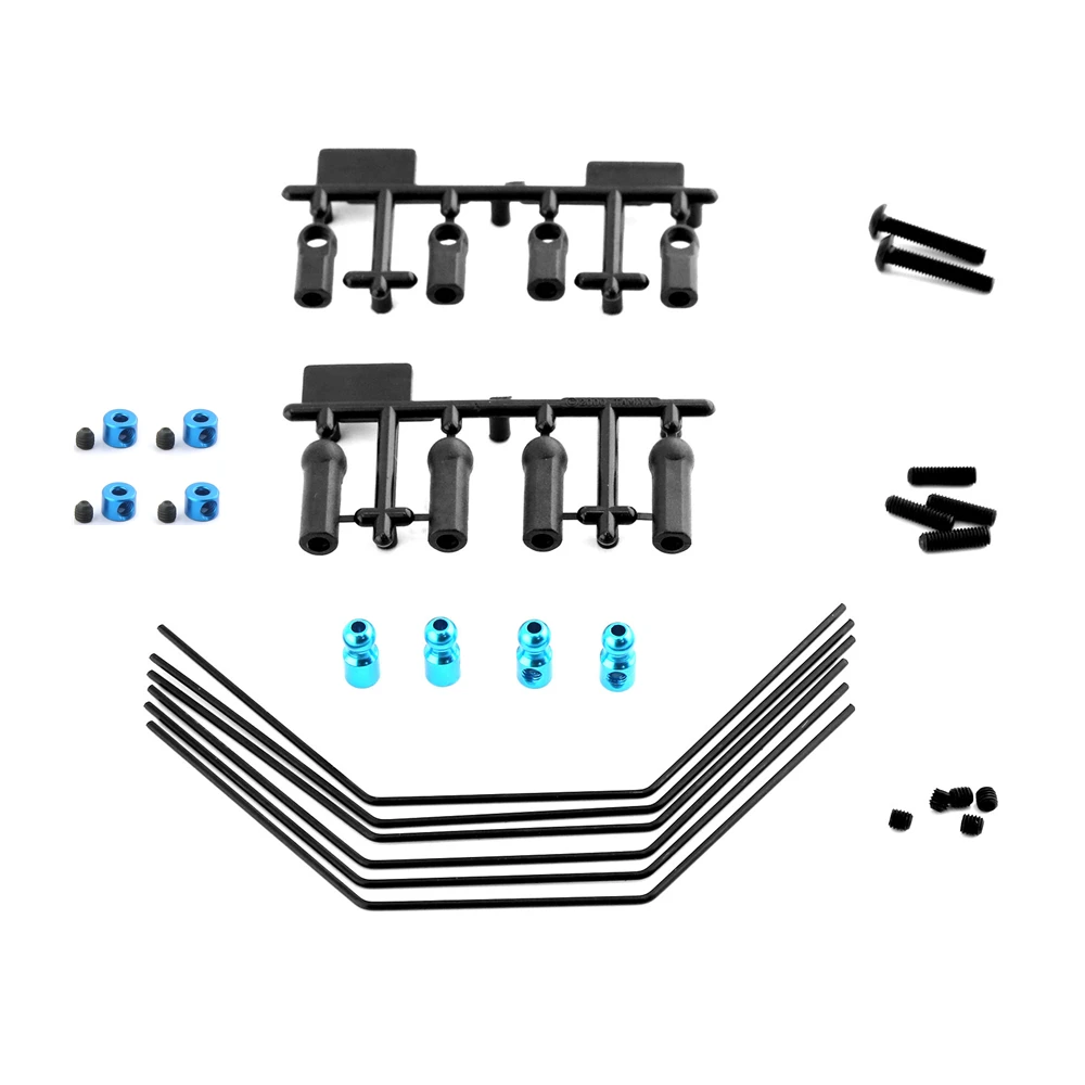Xv-01 Xv-02 Metallo Anteriore E Posteriore Sway Bar Kit Anti Roll Bar 54515 Stabilizzatore Rod Stopper 53827 Per Rc Car Tamiya Xv01 Xv02