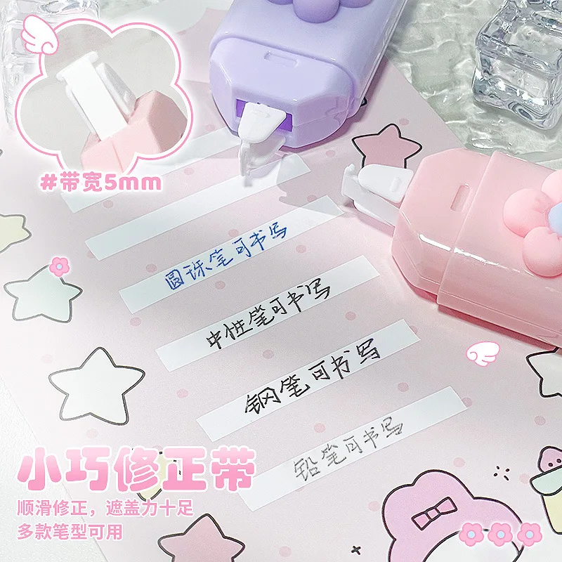 6/7/8Pcs Cute Cartoon School Stationery Set Color Pens Stick Note Student Tools Gift Kit Eraser Large Capacity Learning kawaii - 3