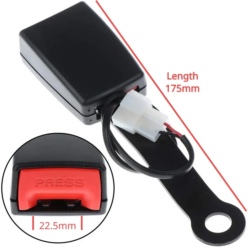 Seat Belt Lock 175mm Universal Car Seat Belt Lock Auto Car Safety Seat Lock Camlock Belt Buckle Socket Plug Connector Accessories