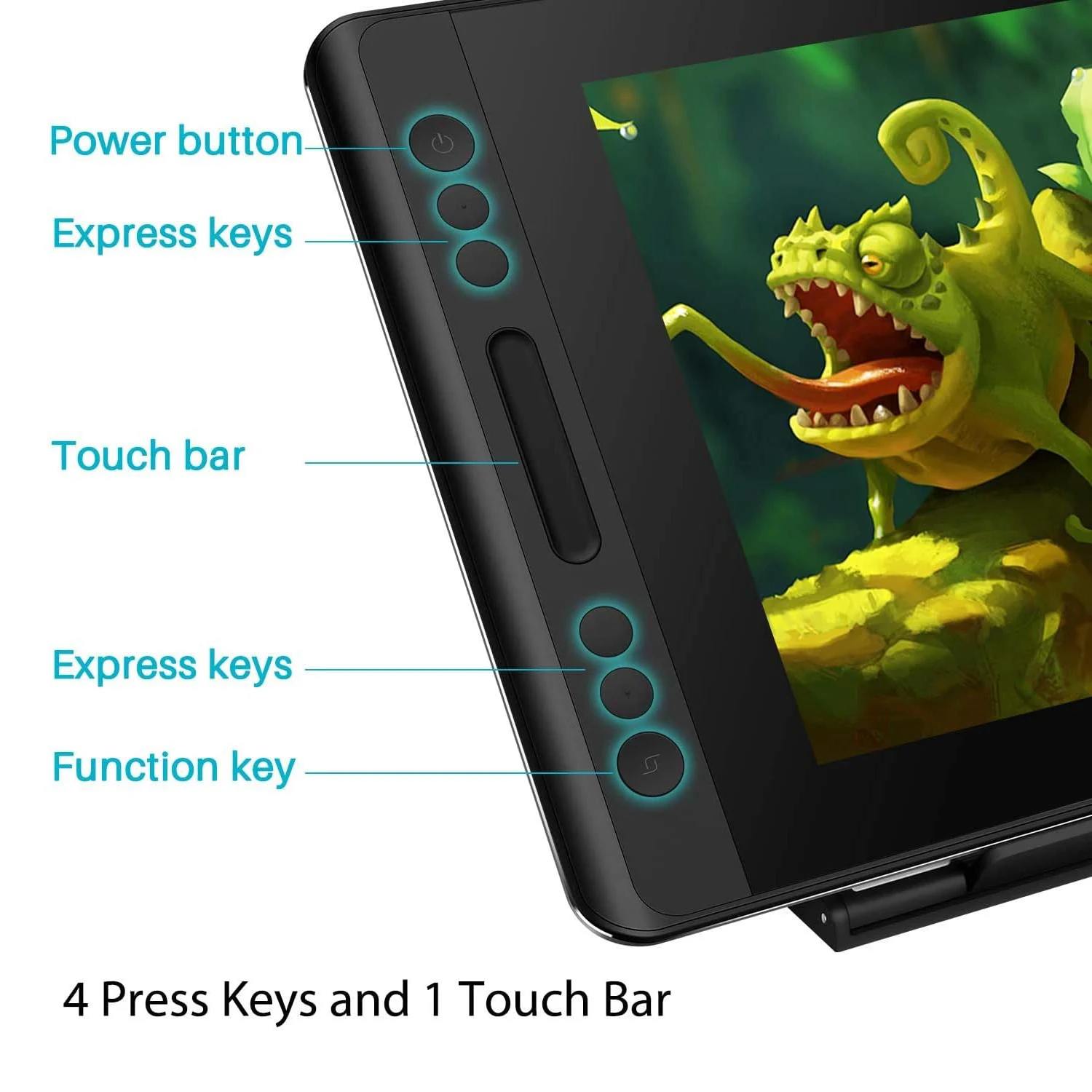 Huion Kamvas Pro 12 Graphics Tablet with Screen 11.6 Inch Digital  Drawing Monitor Full-Laminated Pen Display with Foldable Sta 3