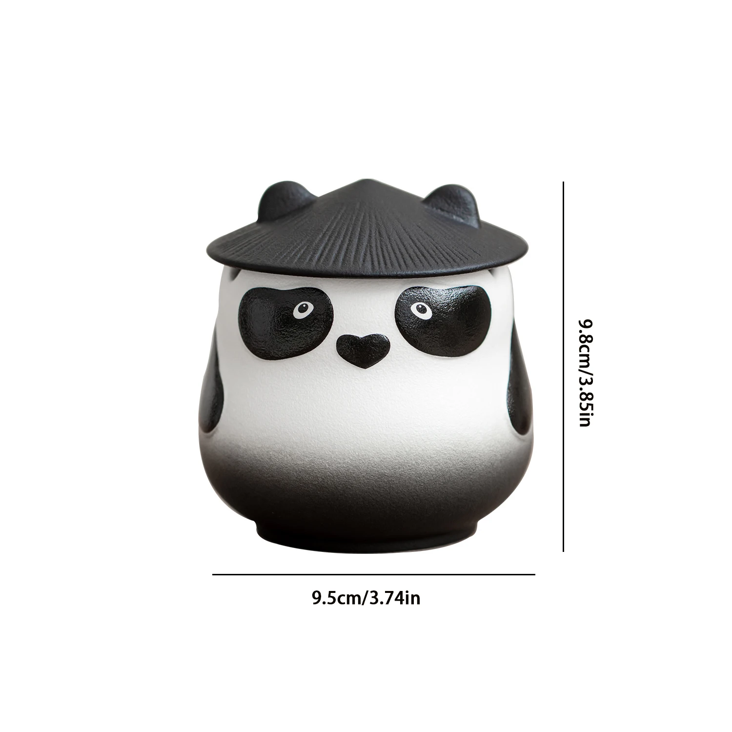 Panda Ceramic Ashtray with Lid Creative Personality Windproof and Fly Ash proof ceramic ashtray