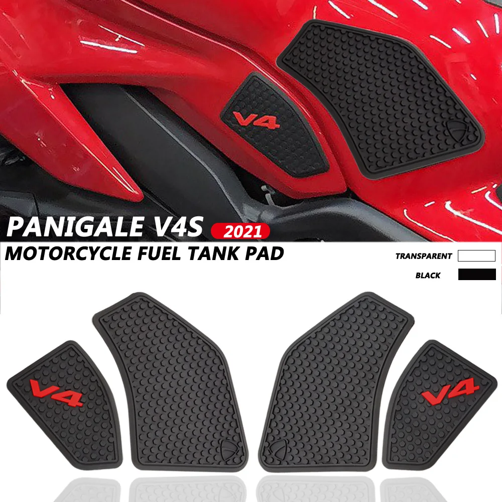 

Motorcycle Supplies Decoration Side Tank Sticker Anti Scald Gas Tanks Pad Rubber Cushion Accessories for Ducati Panigale V4 V4S