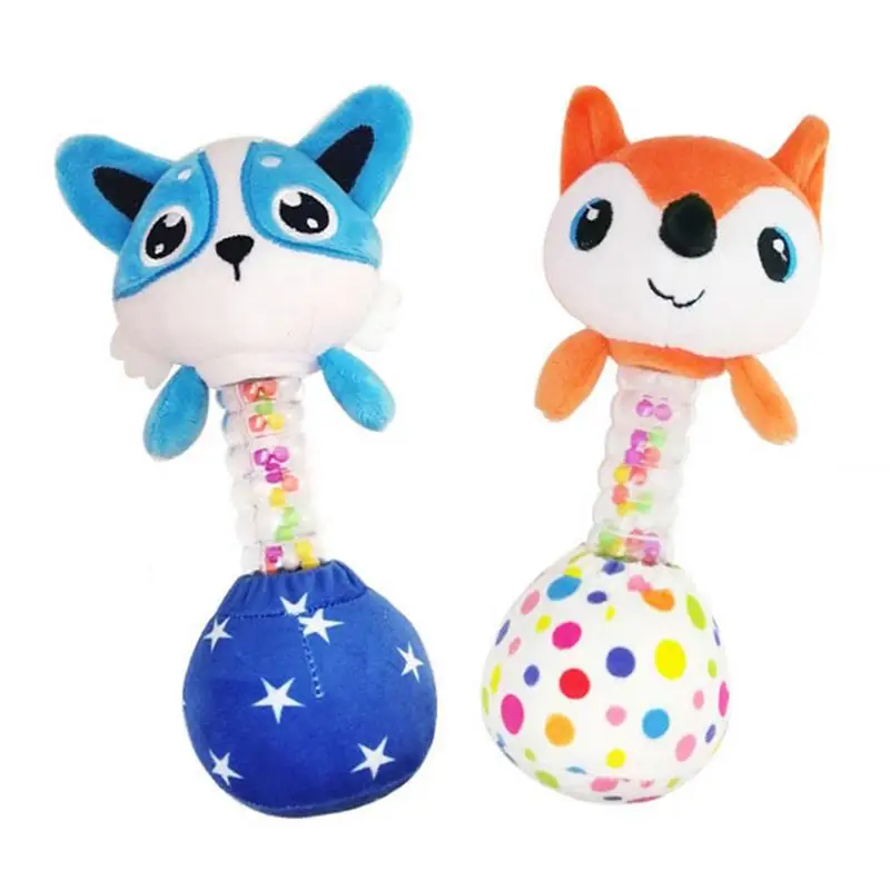 

Plush Rattle Comfortable Plush PP Cotton Rattles With Sound Learning Education Toy For Living Room Balcony Car Bedroom Playroom