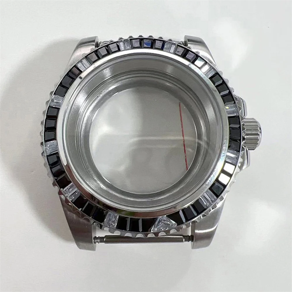 

40mm See-through Case Crystal Case 316 Sapphire Steel Watch Case for NH35 NH36 Movement Watch Accessory
