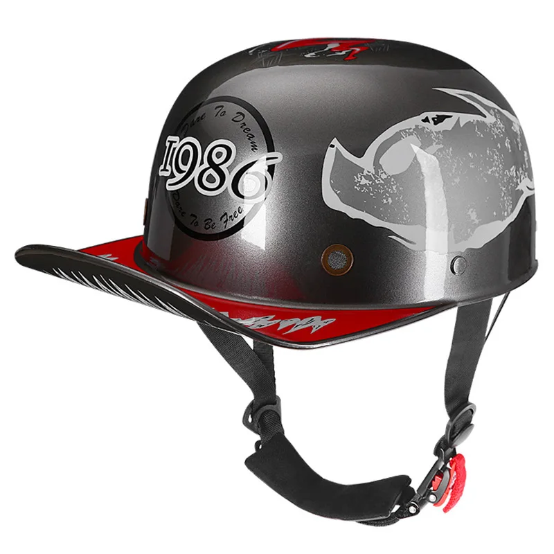 derpy motorcycle helmets Pink Dog Cartoon Helmet Cover inch above eyebrows (2)Take measurement two to three times to pick the largest one Daytona Cruiser Graffiti Open Face