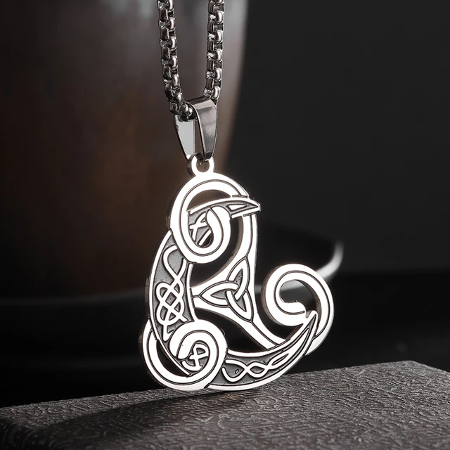 Buy Sterling Silver Celtic Necklace, Celtic Jewelry for Women, Irish Knot  Pendant, Triquetra Knot, Silver Celtic Knot, Trinity Circle Online in India  - Etsy