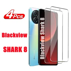 Premium 9H Hardness Tempered Glass Screen Protector (2/4 Pack) for Mobile Phone Protection (Blackview Shark 8)