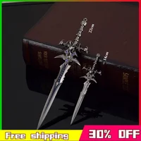 World of Warcraft  Anime Figure Arthas Menethil Lich King Frostmourne Sword Set  Peripheral Metal Weapon Model Boy Gift Toy Game 1