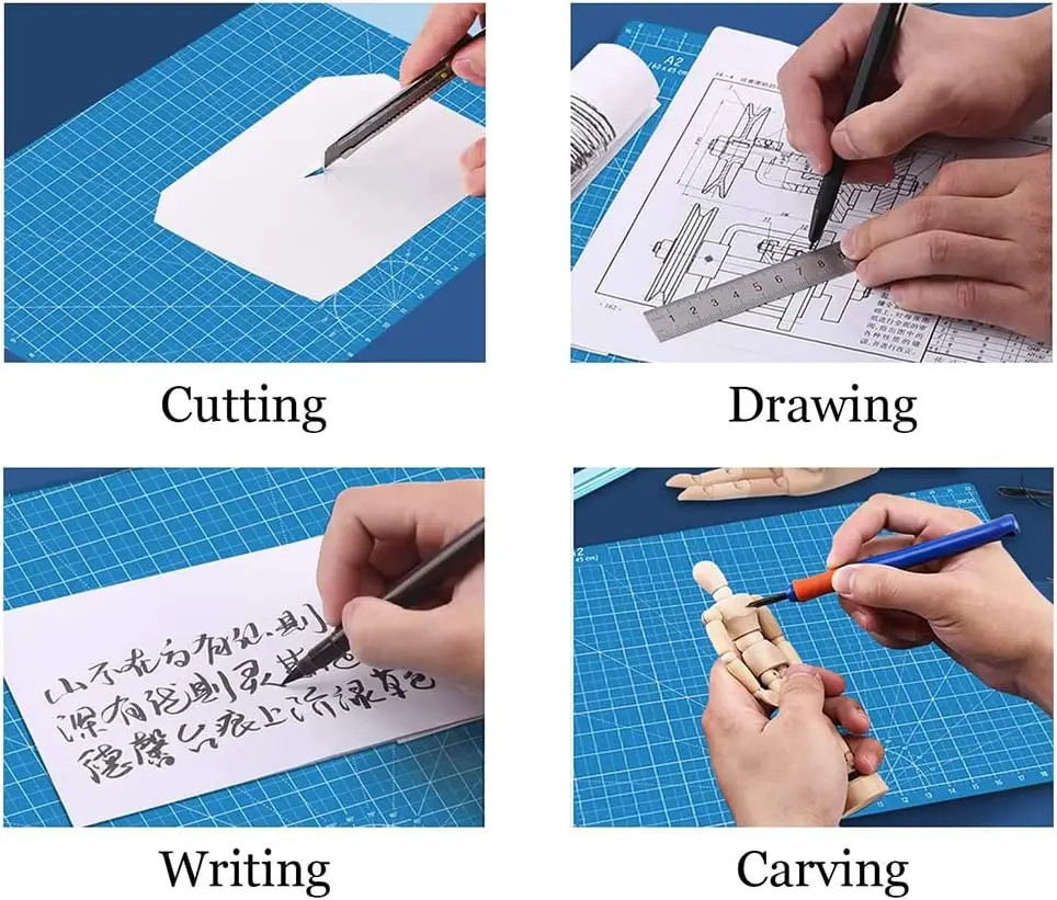 A3 A4 A5 PVC Cutting Mat Workbench Patchwork Cut Pad Sewing Manual DIY Knife Engraving Leather Cutting Board Side Underlay cutting mat cutting pad