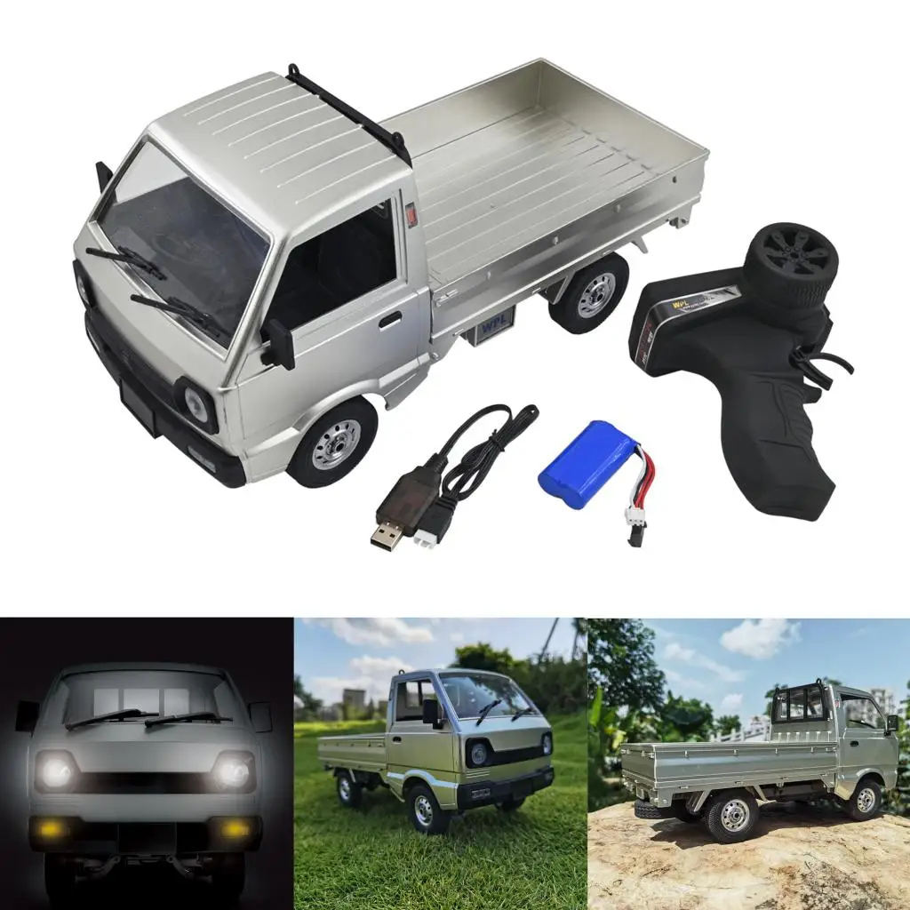 WPL RC Truck 1/10 Scale 4WD Climbing LED Light On-Road Electric Hobby Toy for Boys Kids Adults |
