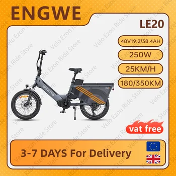 ENGWE LE20 Bicicletta Elettrica 48V 19.2AH/38.4AH Doppia Batteria 250W Motore Freno Idraulico Gamma 350KM Bici Elettrica