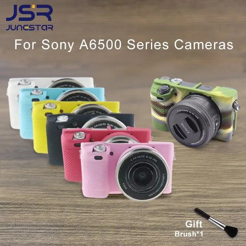 

Silicone Armor Skin Camera Case Body Cover Soft Protector For Sony A6500 Camera Bag Protective Shell Sony Alpha 6500