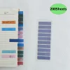 200 Sheets Transparent Sticky Note Self-Adhesive BookMarker Annotation Reading Book Clear Tab Kawaii Cute Stationery 4