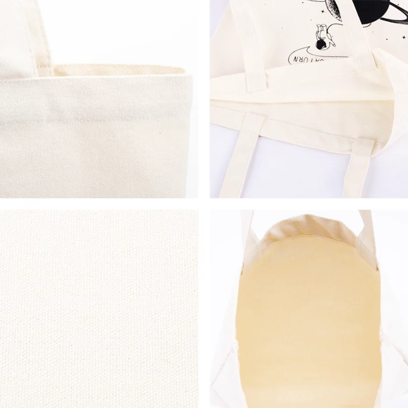 Add Your Logo Customizable Canvas Tote Bag Large Women's Designer Handbags  Shopping Bags for Groceries Fabric Shopper Cloth 5