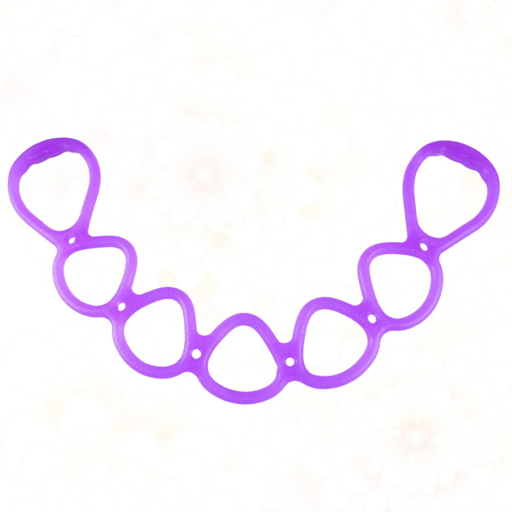 

1Pc Yoga Rubber Band Chest Shaping Band 8 Type Expander for Woman Man(Purple)