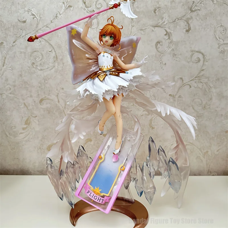 

35cm Card Captor Sakura Sexy Figure Kinomoto Sakura Sexy Anime Figurine Clear Card Hello Brand New World Desktop Decor Gift