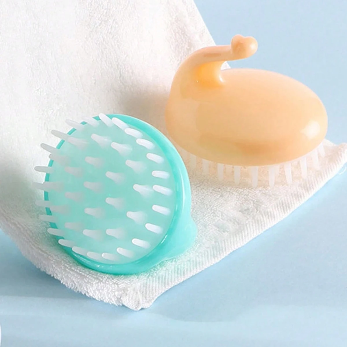 1pc-Soft Shampoo Brush Scalp Massager - Hair Cleaning