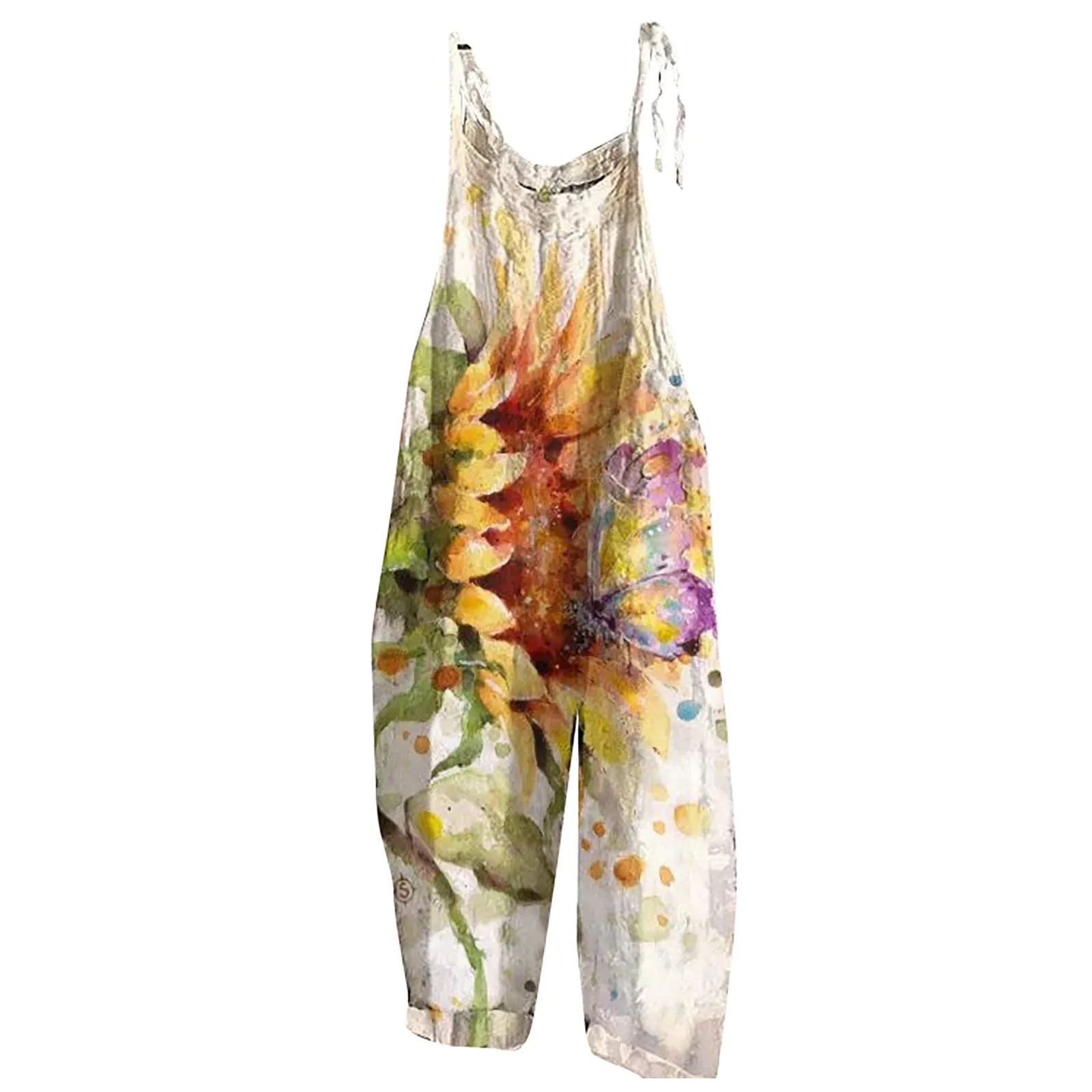 Topshop - Tuta Jumpsuit A Fondo Ampio Con Spalline Sottili E Apertura Sul Retro Nera-Verde - Foto 13