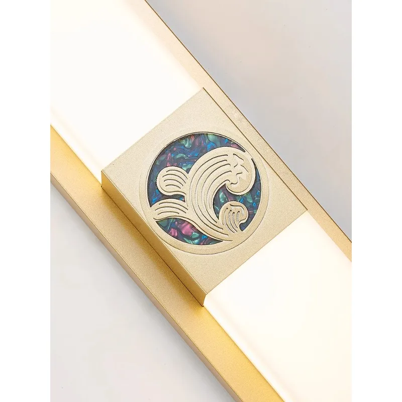 

New Chinese style wall lamp, living room, staircase, hallway, bedroom, long strip background wall lamp, Chinese style 2023 new b