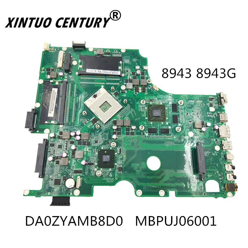 Mbpuj06001 Da0Zyamb8D0 Mb.Puj06.001 Per Acer Aspire 8943 8943G Scheda Madre Hd 5650 Gpu 2 Slot Di Memoria